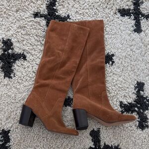 Dolce Vita Tan Suede Heeled Boots